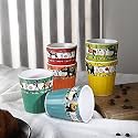The Decor Mart Cutting Chai Glass Set with Metal Stand(6 Glasses)