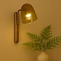 The Decor Modern LED Wall Light with Cylindrical Glass Shade
