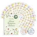 Decorably 720 Religious Bible Verse Stickers, 48 Floral Christian Scripture