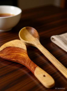 DECORASIA Wooden set of 2 spoons set
