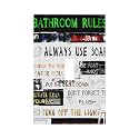 Decorative 1 Gang Light Switch Cover Single Toggle Funny Home Bathroom Wshroom Bathtub Toilet Rule Quote Grateful Inspirational Country Cabin Tub Electrical Outlet Switch Wall Plate Faceplate Covers