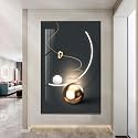 Decorative Breaker Box Cover,Hide Wall Mounted Electrical Panel Cover,Modern Geometric Art Wall Hanging Painting,Fuse Box Covers for Living Room and Office (Black J,60x100cm/23.6x39.4in)
