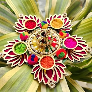 holi herbal color powder herbal gulal holi gift hamper  organic gulal  holi decorations  holi tilak thali holi pichkari holi platter holi tilak thali