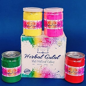 holi herbal color powder herbal gulal holi gift hamper  organic gulal  holi decorations  holi tilak thali holi pichkari holi platter holi tilak thali