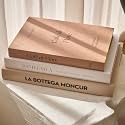 Decorative Coffee Table Books, Set of 3, Beige Neutral Tones, Real Pages