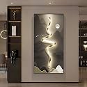 Decorative Electrical Panel Cover, Wall Mounted Flip-Up Meter Switch Box, Breaker Box Cover for Living Room and Home Office