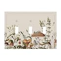 Decorative Gothic Flowered 3-Gang Toggle Switch Wall Plate Standard Size
