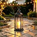 Decorative Lantern with flameless LED Candle Light