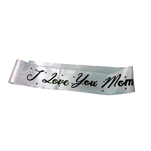 decorative satin happy birthday sash for birthday boygirl amp party decoration accessory baby shower accessories i love you mom