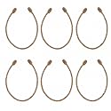 Decorative Twist Ties 6 Pack 16 inches (Jute Rope) (Jute Rope)