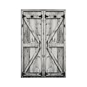 Decorative Western Farmhouse Barn Door No Device Blank Wallplate Jumbo Size