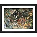 Decoratus Multicoloured Villagescape 1965- Famous Painting by