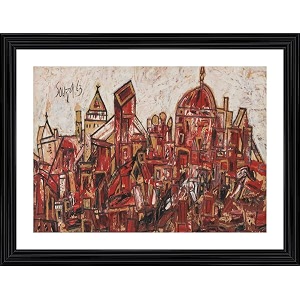 Decoratus Red Landscape Mumbai 1963- Famous Painting