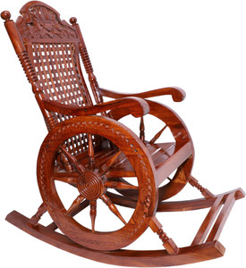 decorhand rosewood sheesham wood rocking chair for living room  garden - rosewood finishing for adultsgrand parents solid wood 1 seater rocking chairs