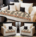 DECORIAN Velvet 311 Seater Sofa Geometric Cover