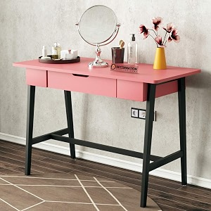 DecorNation Zane Dressing Table MDF Solid Wood