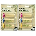 DecorRack 6 Travel Toothpick Dispensers with 300 Bamboo Picks