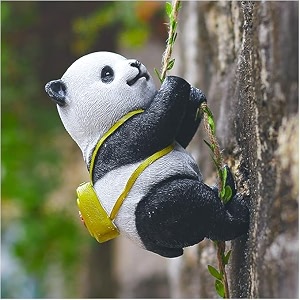the decorshed fiber outdoor climbing and tree climbing animals terrace garden balcony courtyard decorations and animal home decoration panda 711 x 267 cm whiteblack