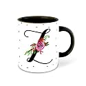 Letter Z Name Initial Alphabet Inspiration Printed Black Inner Ceramic Coffee Mug - Birthday | Anniversary | Best Gift | Hobby (Multi 26)