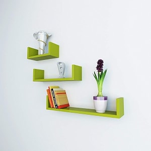 DECORVISTA Wooden Handcrafted Wall Shelf Beautiful Floating