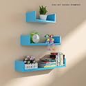 DECORVISTA Wooden Handcrafted Wall Shelf Beautiful Floating