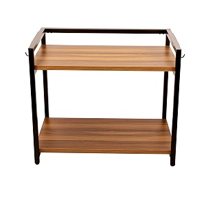 decoworld  microwave stand  metal microwave stand for kitchen counter double platform for extra storage