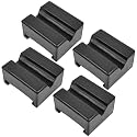 DEDC Floor Jack Pad,Universal Square Pinch Weld Protector Rubber Jack Pad, Jack Stand Adapter, Frame Rail Protector Car Lift Accessories (4 PCS)