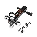 DEEAGLE 3 Ball Hitch with Hook, Tri Ball Hitch with 3.5” Hitch Pin Lock