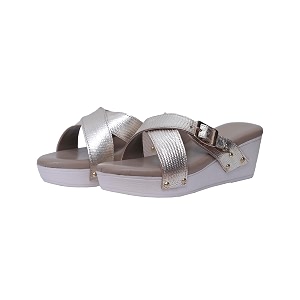 DEEANNE LONDON Womens Silver Pure Leather Metallic