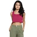 DEEBACO Women39s Regular Fit Cotton Pintuck Round
