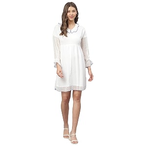 DEEBACO Womens Shift Midi Knee Length DressWestern
