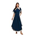 DEEBACO Women39s Solid Rayon Slit Ankle Length