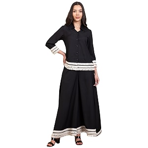 DEEBACO Womens Solid Summer Cool Ankle Length