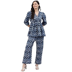 DEEBACO Womens Tie-Dye Ankle Length Tunic with