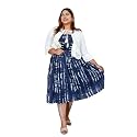 DEEBACO Women39s Tie-Dye Rayon Fit and Flare