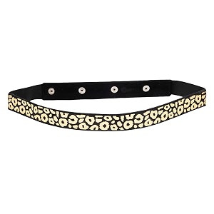 deebaco women39s westernethnic one piece embellished lace adjustable elastic stretchable ladies belt for women stylish fancy fashion accessories girl belts button closure black silver gold white