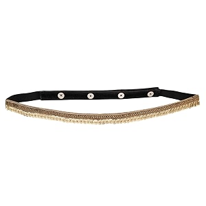 deebaco women39s elastic belt pack of 1 dnbl000022_sequin golden