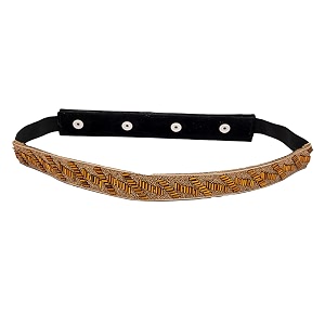 deebaco women39s westernethnic one piece embellished lace adjustable elastic stretchable ladies belt for women stylish fancy fashion accessories girl belts button closure black silver gold white