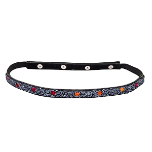 deebaco women39s westernethnic one piece embellished lace adjustable elastic stretchable ladies belt for women stylish fancy fashion accessories girl belts button closure black silver gold white