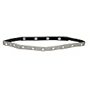 DEEBACO Women's Western/Ethnic One Piece Embellished Lace Adjustable Elastic Stretchable Ladies Belt For Women Stylish Fancy Fashion Accessories Girl Belts Button Closure (Black, Silver, Gold, White)