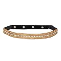 DEEBACO Women's Polyester Belt (Pack of 1) (DNBL000018_Golden)