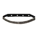 DEEBACO Women's Western/Ethnic One Piece Embellished Lace Adjustable Elastic Stretchable Ladies Belt For Women Stylish Fancy Fashion Accessories Girl Belts Button Closure (Black, Silver, Gold, White)