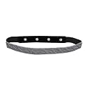 DEEBACO Women's Western/Ethnic One Piece Embellished Lace Adjustable Elastic Stretchable Ladies Belt For Women Stylish Fancy Fashion Accessories Girl Belts Button Closure (Black, Silver, Gold, White)