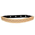 DEEBACO Women's Western/Ethnic One Piece Embellished Lace Adjustable Elastic Stretchable Ladies Belt For Women Stylish Fancy Fashion Accessories Girl Belts Button Closure (Black, Silver, Gold, White)
