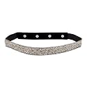 DEEBACO Women's Polyester Belt (Pack of 1) (DNBL000014_Silver)