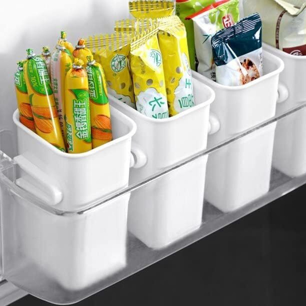 DEEJET Plastic Fridge Container - 800 ml (Pack of 6, White) - Price History