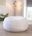 Deeku Art XXXL bean bag with beans filling, Premium Faux Fur Bean bag for kids and adults Teardrop Bean Bag  With Bean Filling