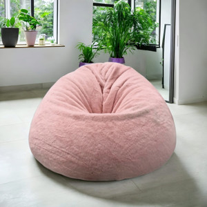 deeku art xxxl soft and premium faux fur bean bag with beans filling for kids and adults teardrop bean bag  with bean filling