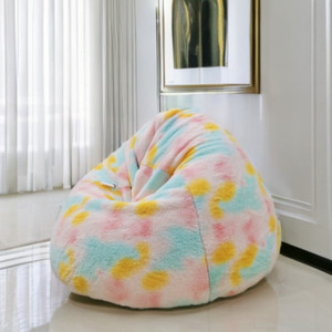 deeku art xxxl soft and premium faux fur bean bag with beans filling for kids and adults teardrop bean bag  with bean filling