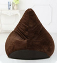 Deeku Art XXXL Soft And Premium Faux Fur bean bag with beans filling for kids and adults Teardrop Bean Bag  With Bean Filling